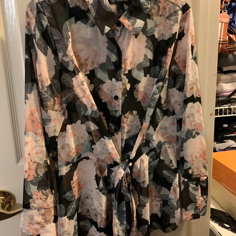 Ladies Maxi Dress; Ladies Floral Tie Front Blouse